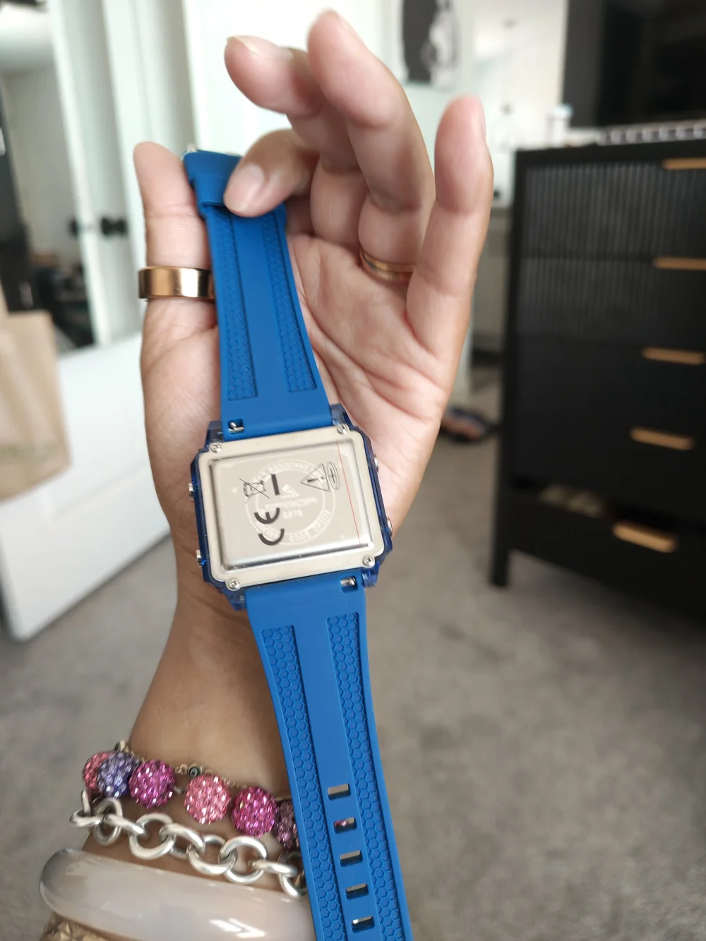 N/A blue silicone